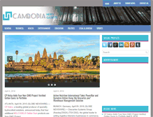 Tablet Screenshot of cambodianewsgazette.com
